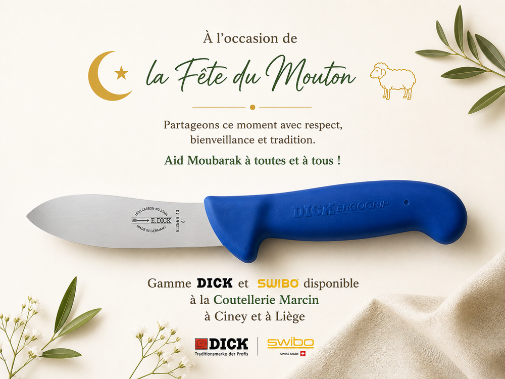 La Fête du Mouton : bien se préparer avec les couteaux Dick et Swibo chez Coutellerie Marcin