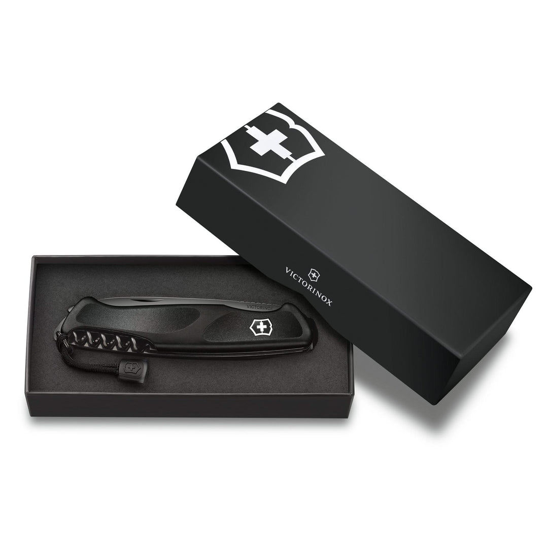Victorinox 0.9563.C31P Ranger 55 Onyx Black, 130 mm, noir - Coutellerie Marcin
