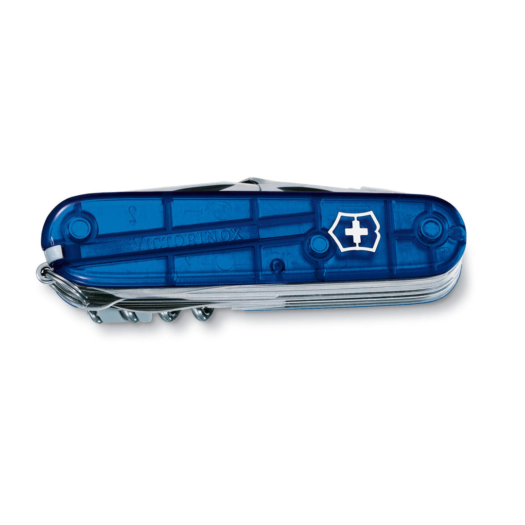 Victorinox 1.6795.T2 Swiss Champ, 91 Mm, Bleu Transparent - Coutellerie Marcin