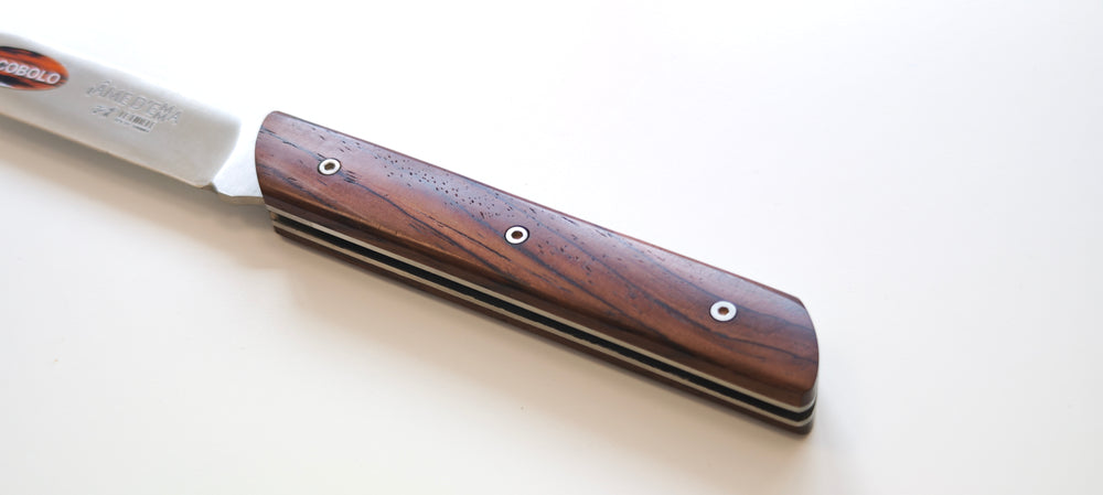 L'Âme d'Emma Par le Fidèle - Couteau de poche pliant - Manche cocobolo - Coutellerie Marcin