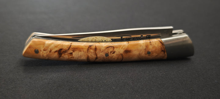 Le Thiers Par le Fidèle T11BL11 Couteau pliant - manche bois de bouleau