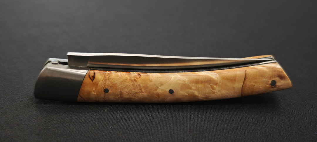 Le Thiers Par le Fidèle T11BL11 Couteau pliant - manche bois de bouleau