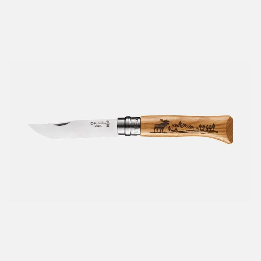 Opinel N°08 Elan Série Animalia America - Coutellerie Marcin