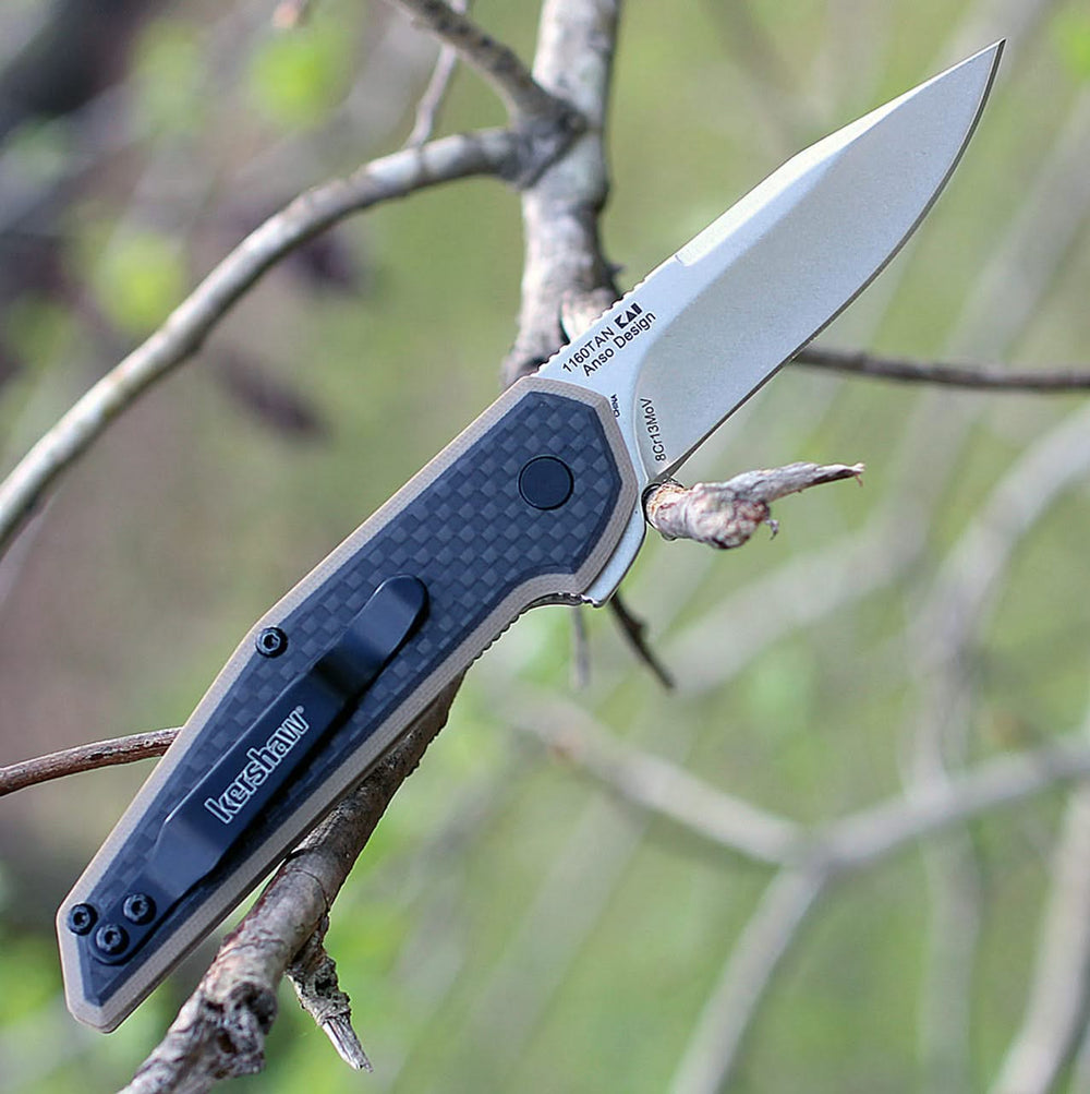 Kershaw 1160TAN Fraxion - Coutellerie Marcin