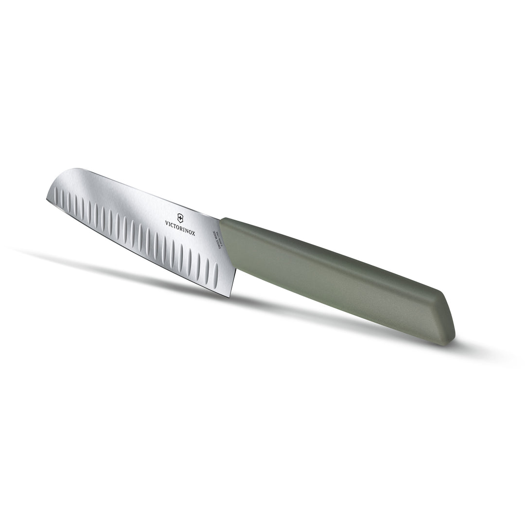 Victorinox 6.9056.17K6B Couteau Santoku lame de 17 cm alvéolée