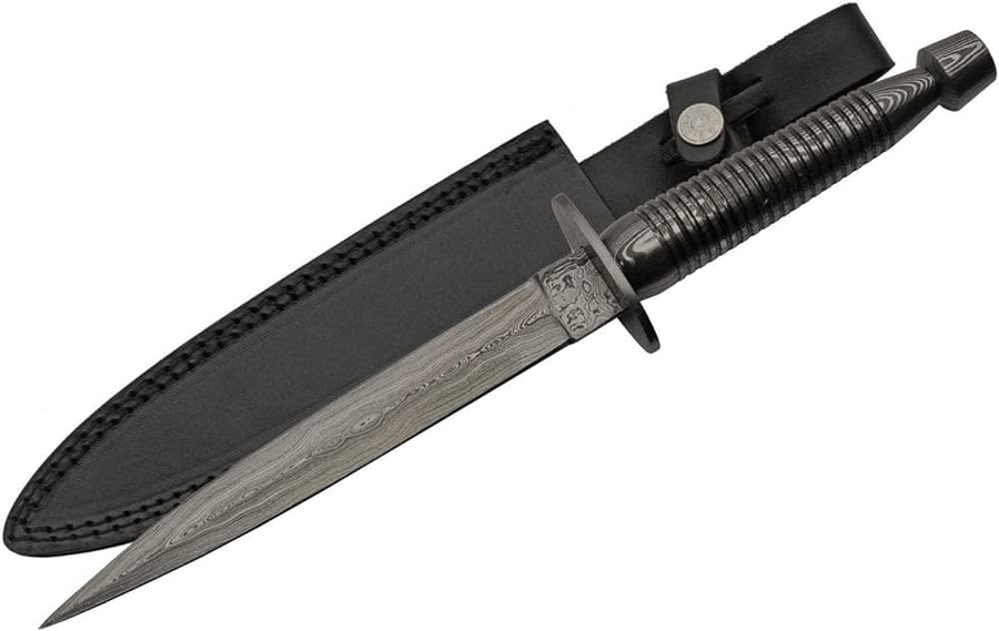 Damascus Dague commando Damas - Coutellerie Marcin