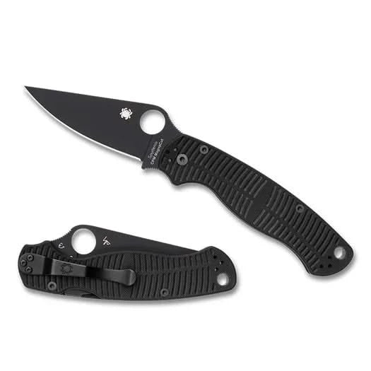 Spyderco C81GMCBKP2 Paramilitary 2 Salt Black Magnacut - Coutellerie Marcin