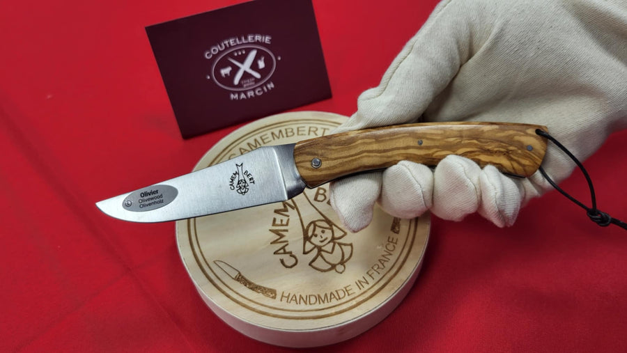 Sauveterre Camembert Bois d'olivier Plein manche - Coutellerie Marcin
