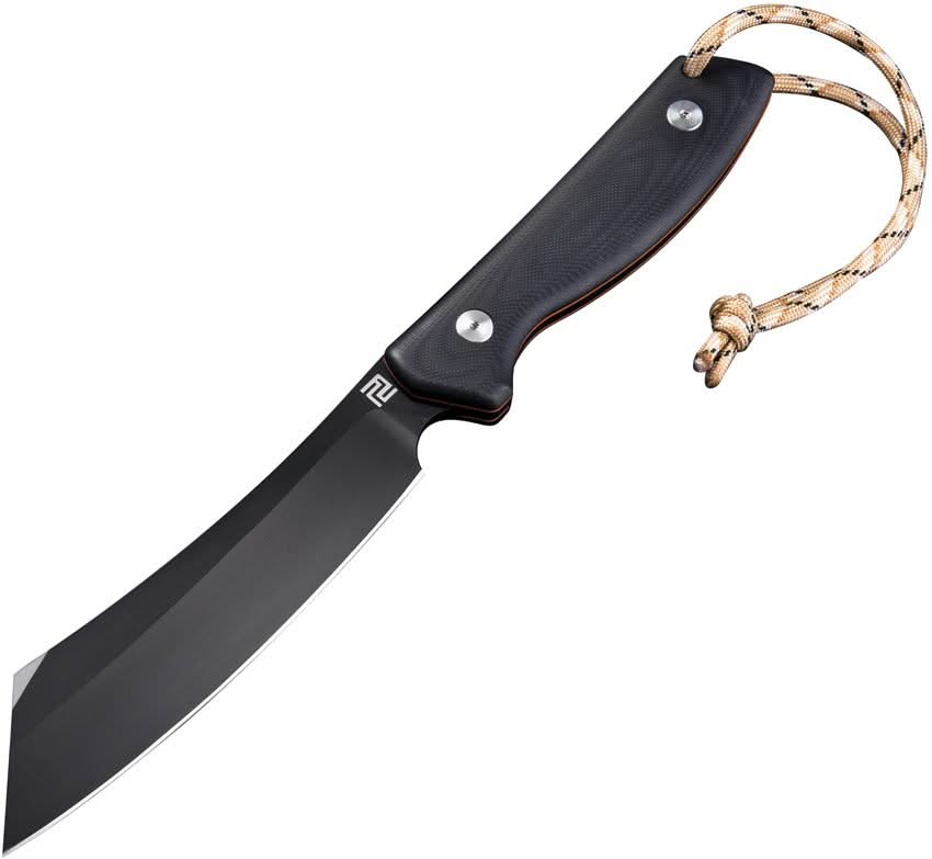 Artisan Tomahawk Noir Coated Blade/G10 Acier D2 - Coutellerie Marcin