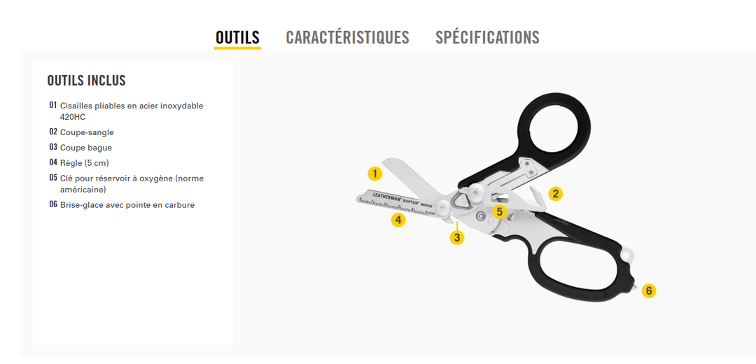 Leatherman Rescue Black - Coutellerie Marcin