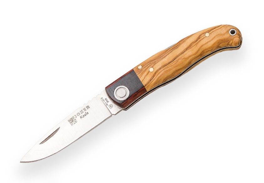 Joker Koala NO-150 Couteau pliant , manche bois d'olivier et virole stamina - Coutellerie Marcin