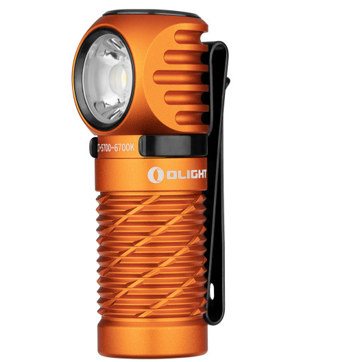 Olight Perun 2 mini Orange - Lampe frontale rechargeable 1100 Lumens - Coutellerie Marcin