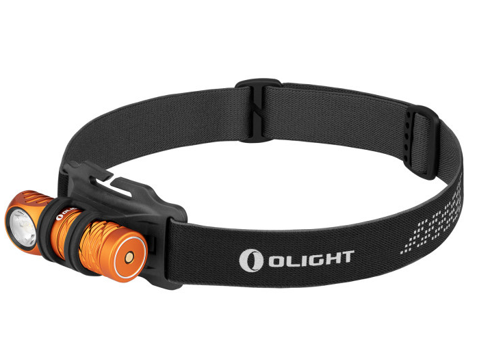 Olight Perun 2 mini Orange - Lampe frontale rechargeable 1100 Lumens - Coutellerie Marcin