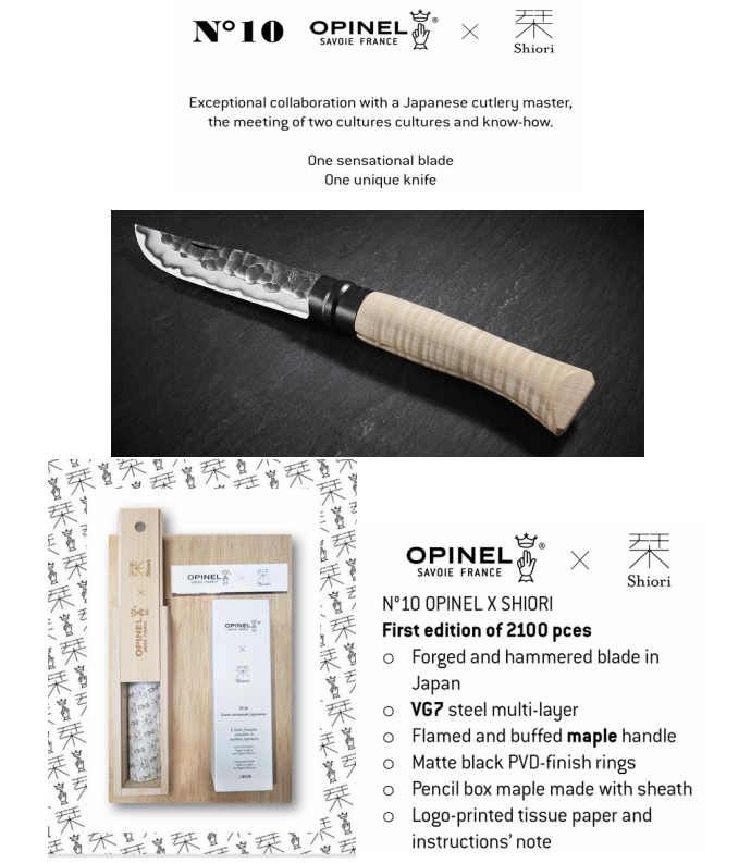 Opinel N°10 X Shiori - Coutellerie Marcin