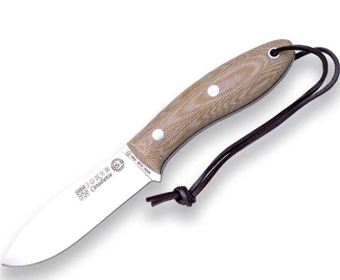 Joker Couteau CM114 Micarta Canvas Brown - Coutellerie Marcin