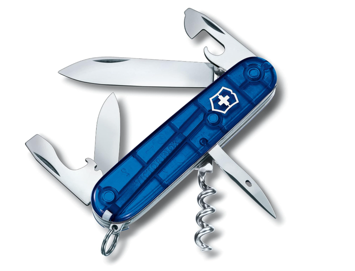 Victorinox 1.3603.T2 Spartan, 91 mm, bleu transparent - Coutellerie Marcin