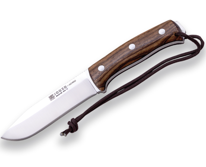Joker CN137-P Couteau de survie manche noyer - Avec allume feu - Coutellerie Marcin