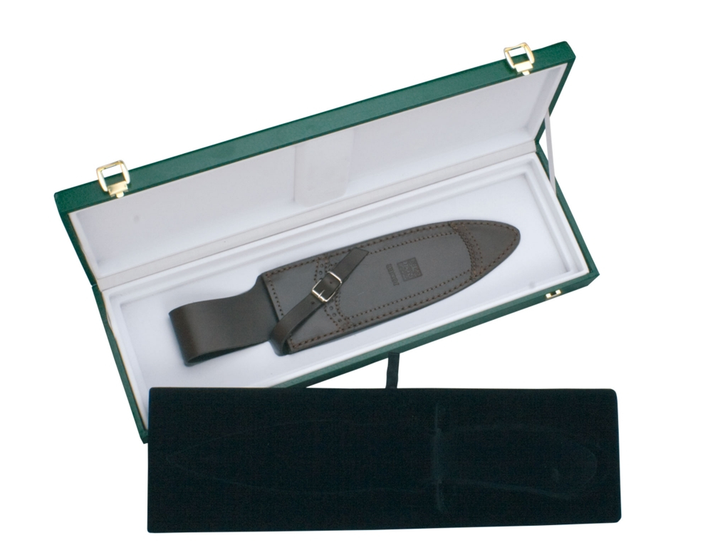 Joker Facochero CTJ42 - Couteau de chasse, poing de cerf dessiné à la main / collections - Coutellerie Marcin