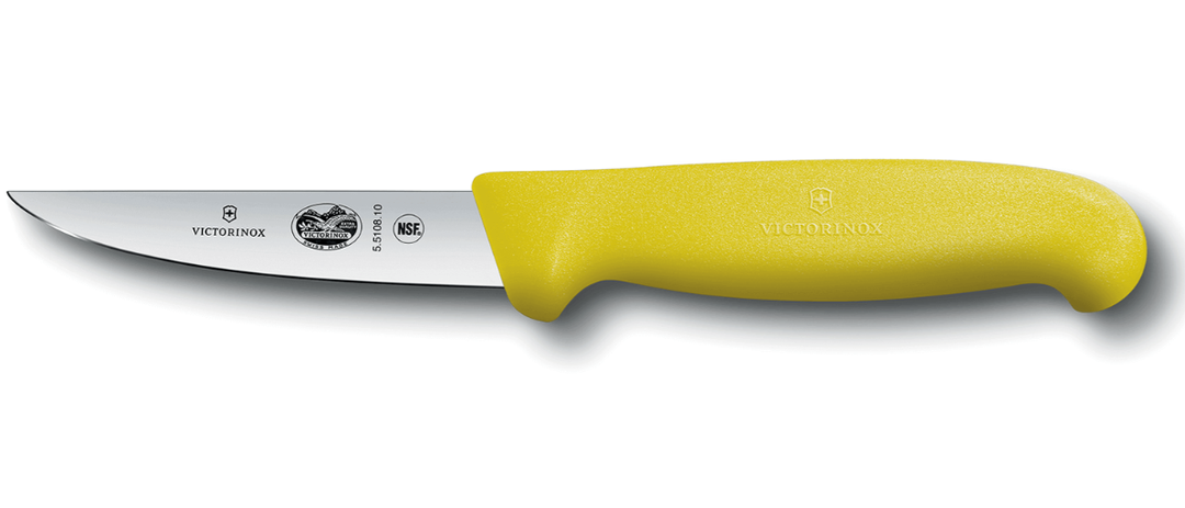 Victorinox 5.5108.10 Couteau à volaille jaune lame 10cm - Coutellerie Marcin