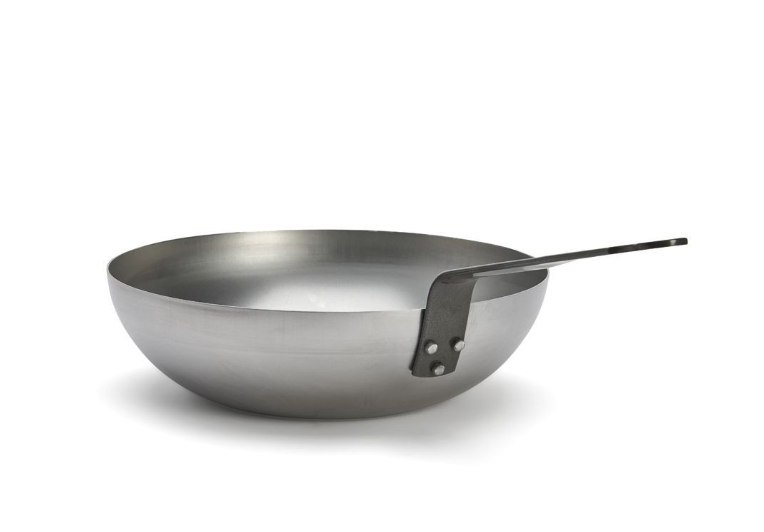 De Buyer 5617.24 Wok bombé en acier - Coutellerie Marcin
