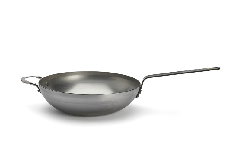 De Buyer 5617.32 Wok bombé en acier - Coutellerie Marcin