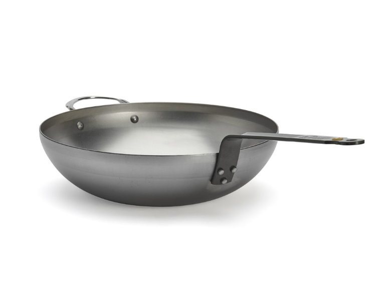 De Buyer 5617.32 Wok bombé en acier - Coutellerie Marcin