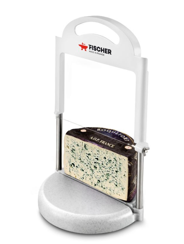 Fischer 52084 - Coupeuse à Fromage Roquefortaise - Socle marbré - Coutellerie Marcin