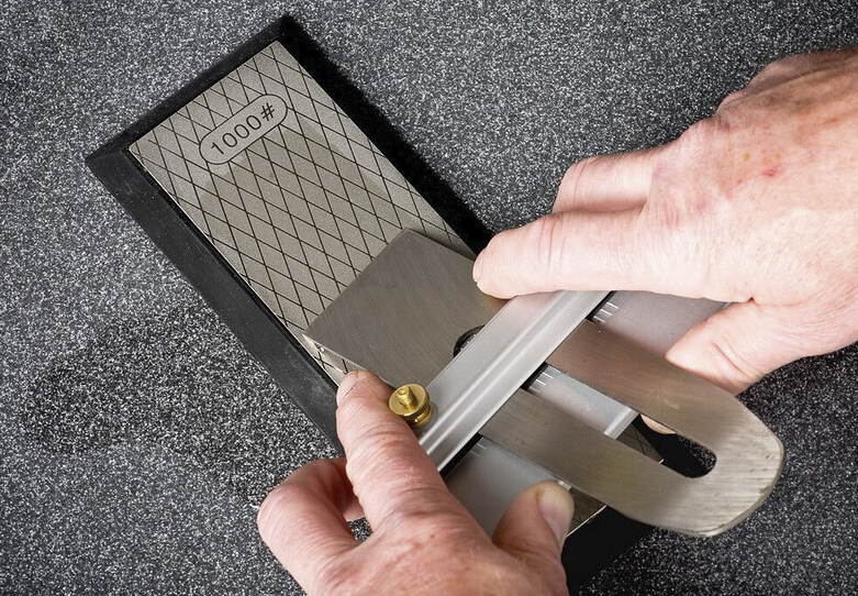 Rider 951777 - Pierre diamant double face - 65 x 200 mm - Grain 400/1000 - Coutellerie Marcin