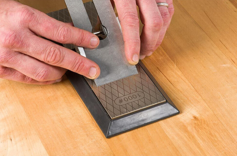 Rider 951777 - Pierre diamant double face - 65 x 200 mm - Grain 400/1000 - Coutellerie Marcin