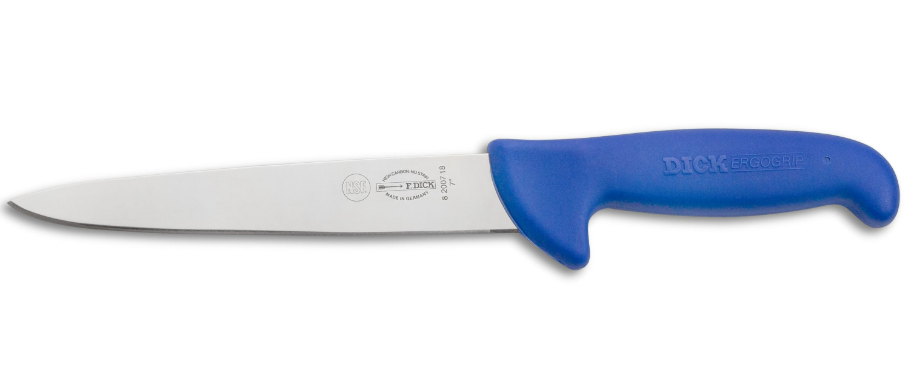 Dick ErgoGrip 8.2007.18 Couteau à viande de boucher rigide à saigner 18 cm - Coutellerie Marcin