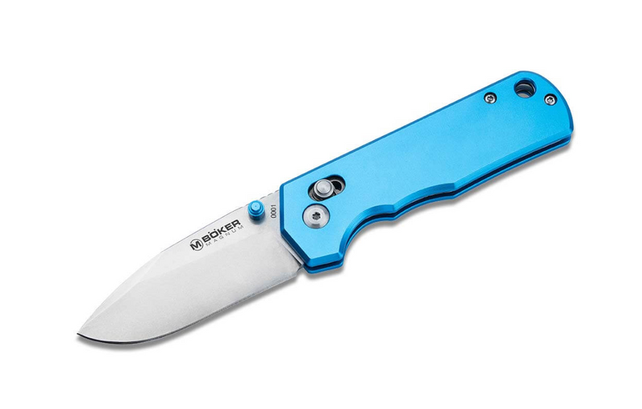 Böker Magnum 01SC711 Couteau de poche pliant Blue Elox, Rockstub - Coutellerie Marcin
