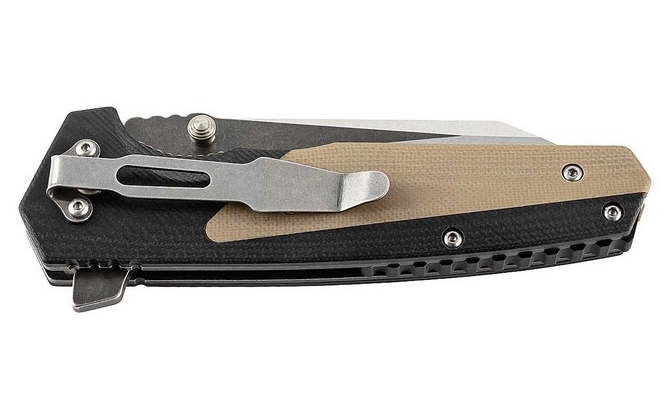 Herbertz 591012 Couteau pliant G10 , noir et beige