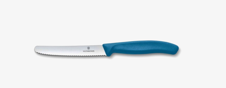 Victorinox 6.7832.C1 Couteau à tomates et de table Swiss Classic - Manche bleu - 1 pièce
