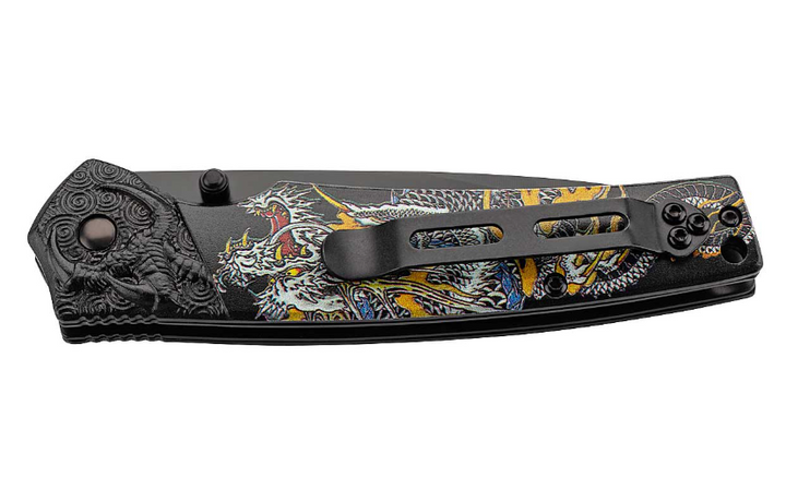 Herbertz 594712 Couteau pliant - manche motif dragon