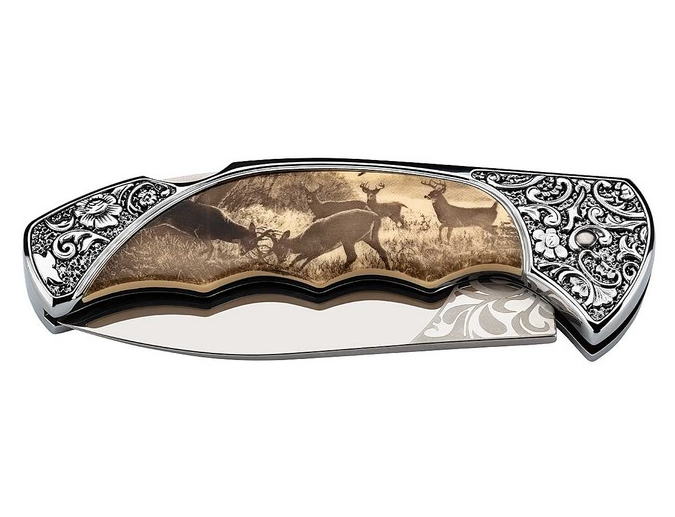 Herbertz 588511 Couteau pliant - manche avec dessin de cerf Coutellerie Marcin & Fils SRL