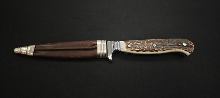 Couteau de Chasse Puma Bock Solingen - Réf. 339711 | Lame Acier Inox & Manche Bois de Cerf