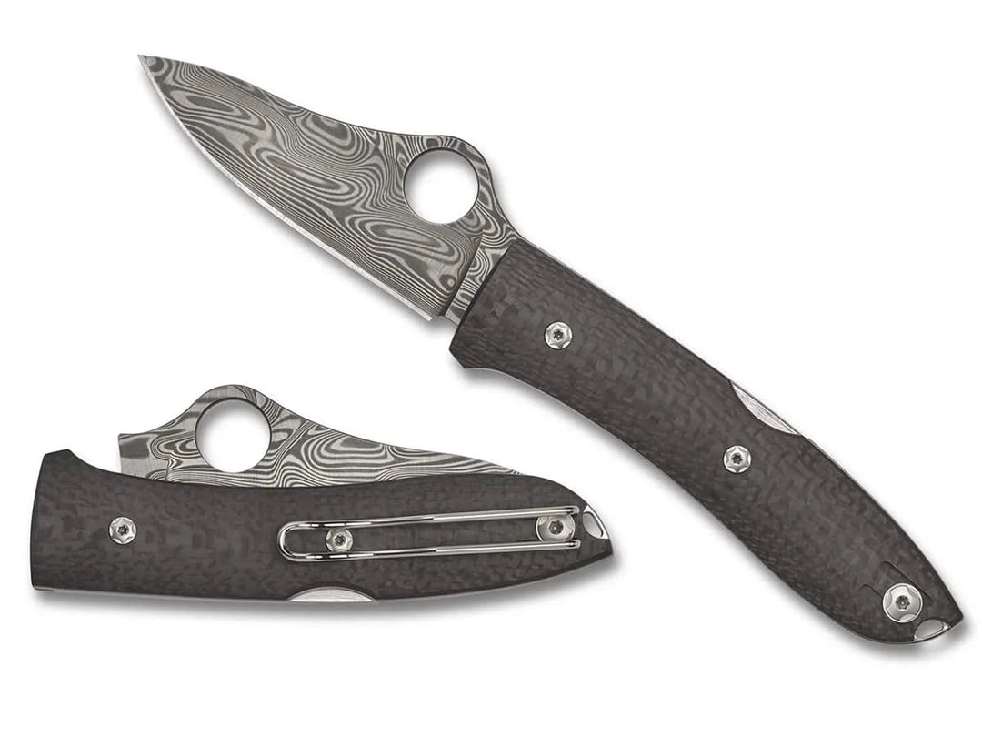 Spyderco C255CFPD SpyOpera, Damasteel, Sprint 2022 - Coutellerie Marcin