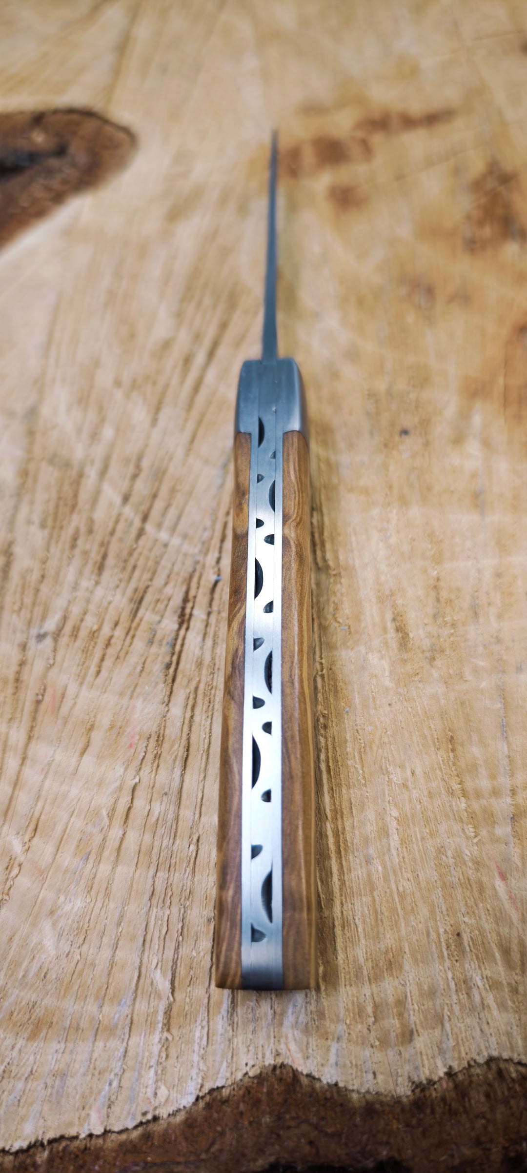 Le Thiers Le Fidèle - Couteau pliant de poche -  Bois Olivier 12cm - Coutellerie Marcin