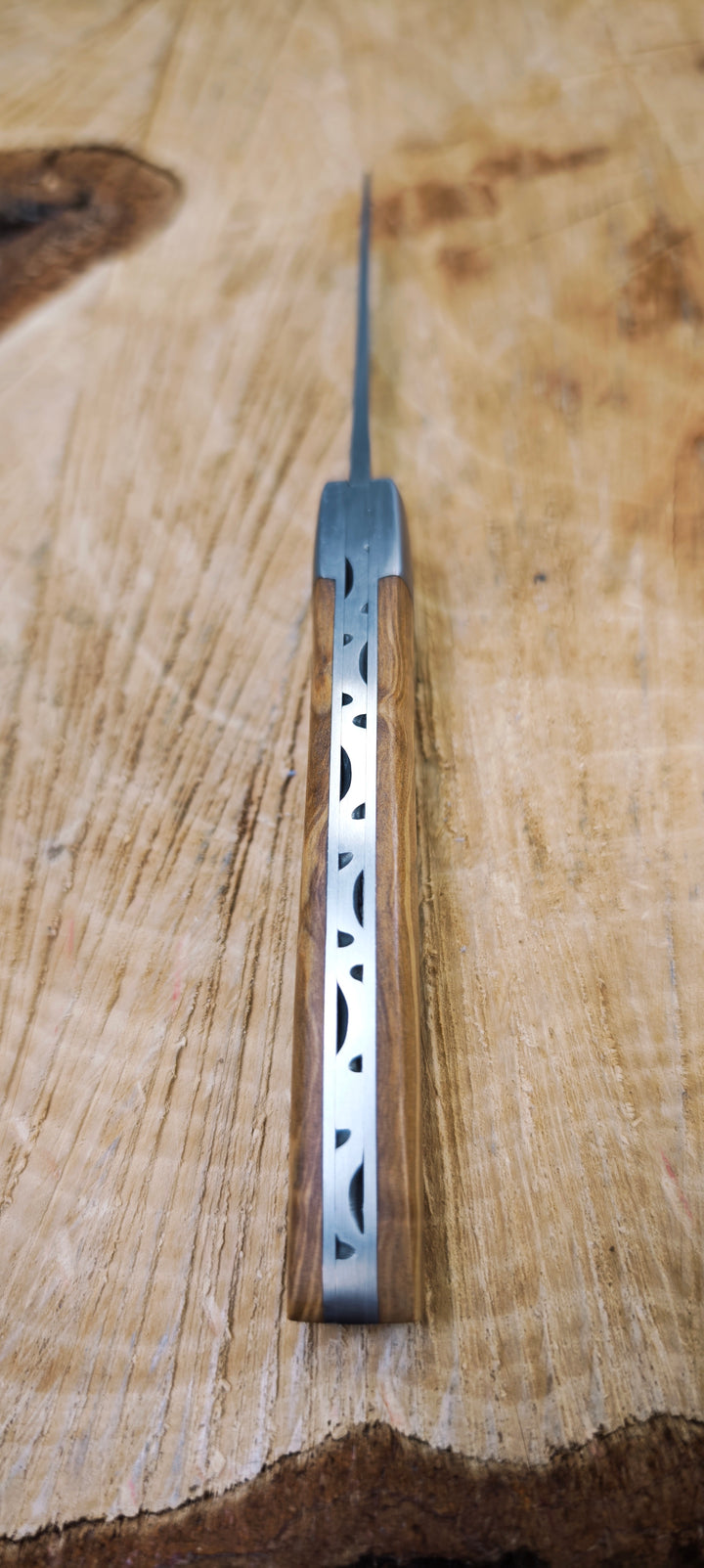 Le Thiers Le Fidèle - Couteau pliant de poche -  Bois Olivier 12cm - Coutellerie Marcin