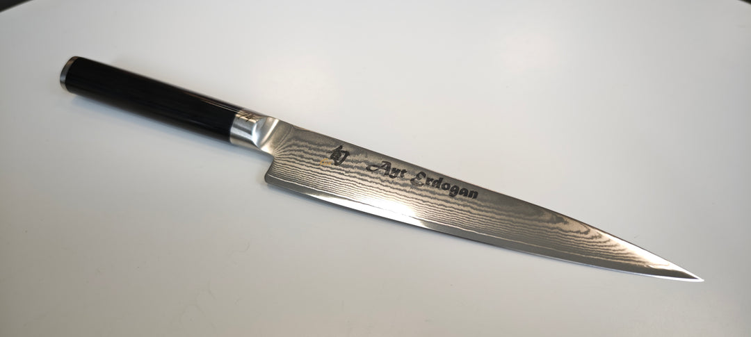 Kai DM-0701 Shun Classic Couteau Universel Japonais lame Damas de 15 cm - Édition limitée avec signature du chef Ayt Erdogan - Coutellerie Marcin