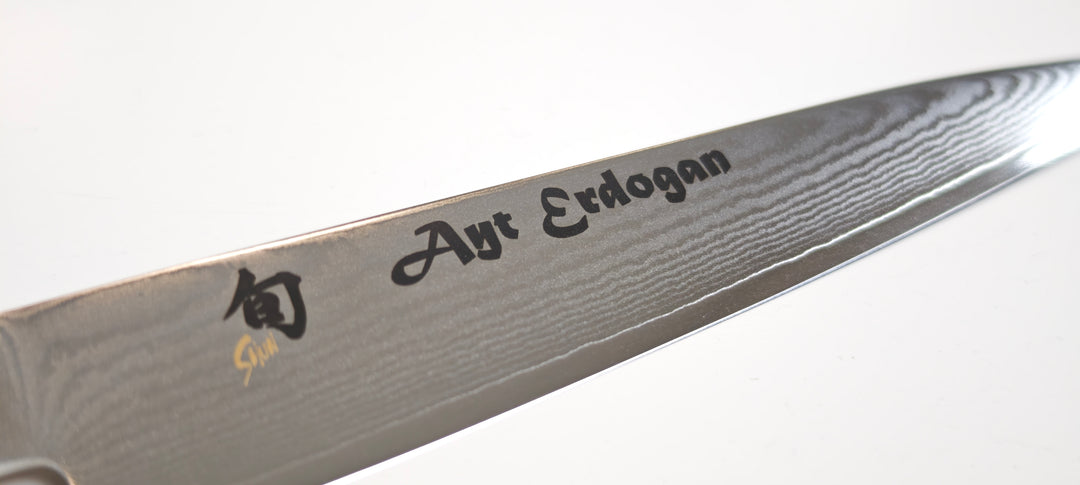 Kai DM-0701 Shun Classic Couteau Universel Japonais lame Damas de 15 cm - Édition limitée avec signature du chef Ayt Erdogan - Coutellerie Marcin