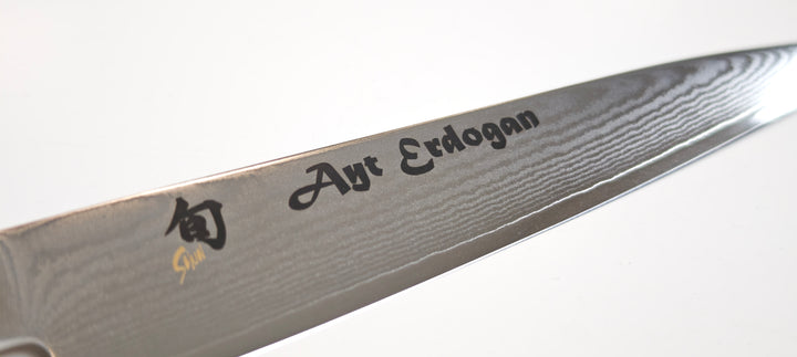 Kai DM-0701 Shun Classic Couteau Universel Japonais lame Damas de 15 cm - Édition limitée avec signature du chef Ayt Erdogan - Coutellerie Marcin