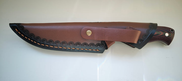 Albainox 32770 Couteau à lame fixe, manche micarta