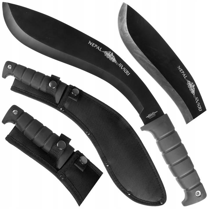JKR0743 Machette Kukri Népal - Manche caoutchouc - Coutellerie Marcin