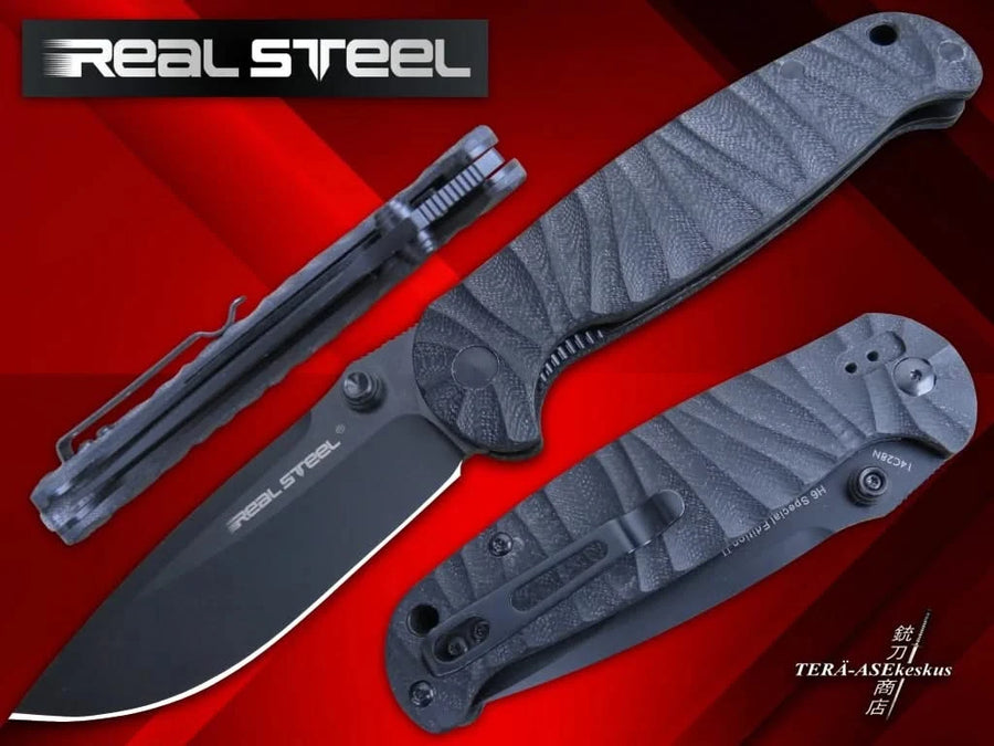 Real Steel H6 Plus Stonewashed 7788 - Coutellerie Marcin