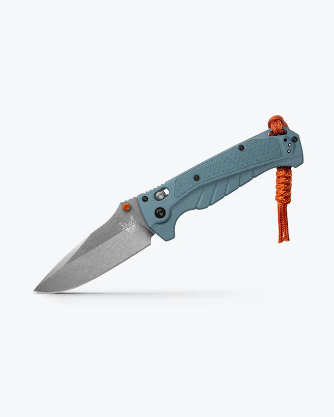Benchmade 18060 Adira – Couteau EDC Magnacut Bleu Profond, Manche Grivory, Lame Drop Point 9,86 cm
