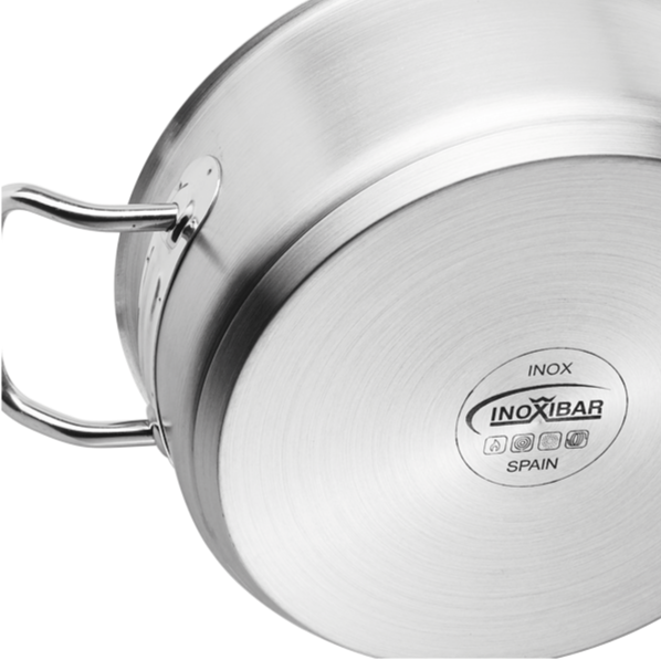 Inoxibar Braisière Diamètre 28 cm , hauteur 18 cm , 11 litres - Coutellerie Marcin