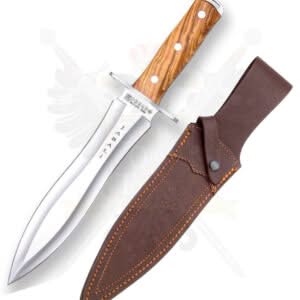 Joker Jabali , Dague de chasse en bois d'olivier - Coutellerie Marcin