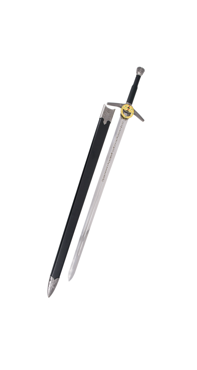 Épée De Geralt De Riv En Mousse - Réplique 100 Cm, Lame 77 Cm - Pour Cosplay, Déguisement, Collection - Poids 310 G