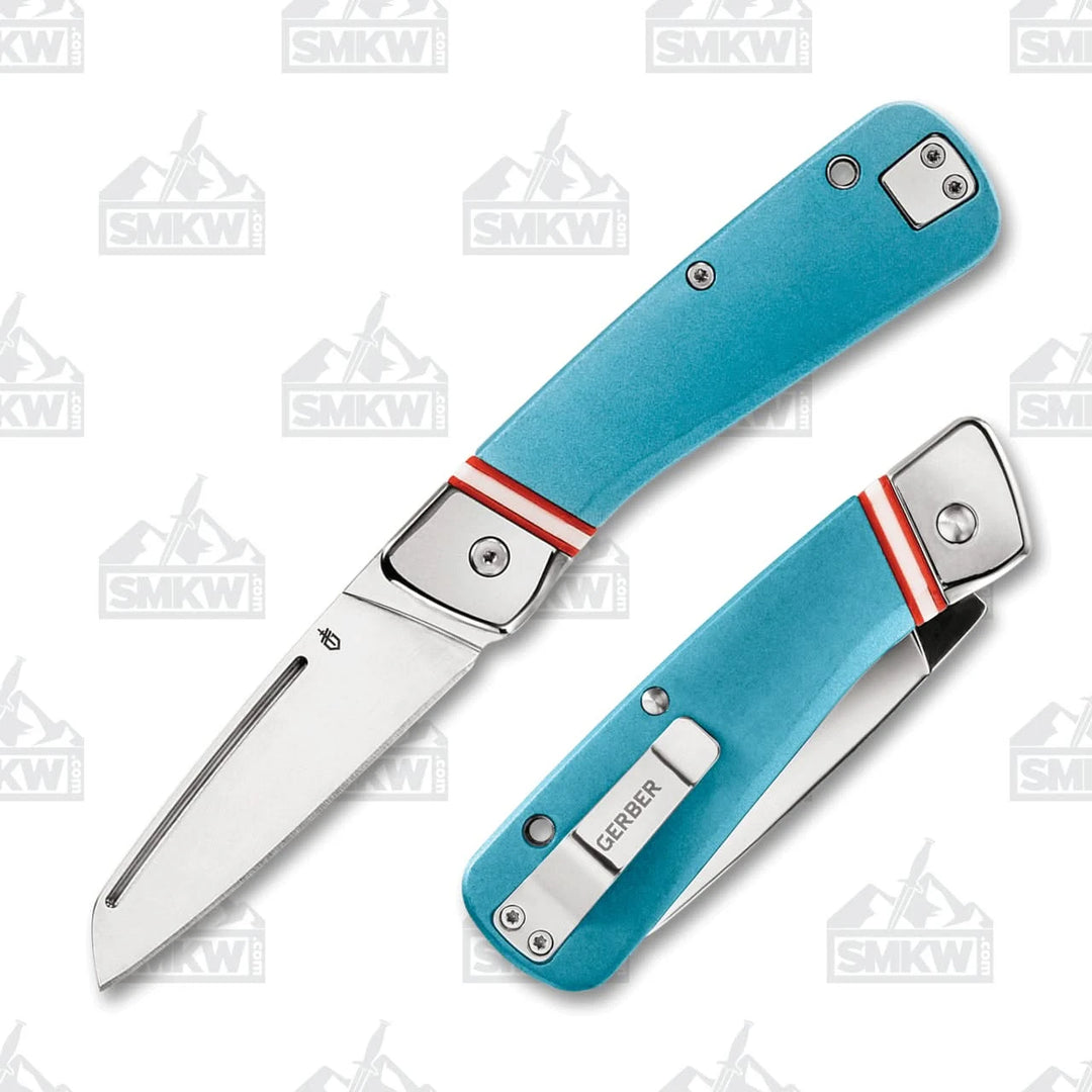 Gerber Straightlace Blue couteau de poche Slipjoint - Coutellerie Marcin